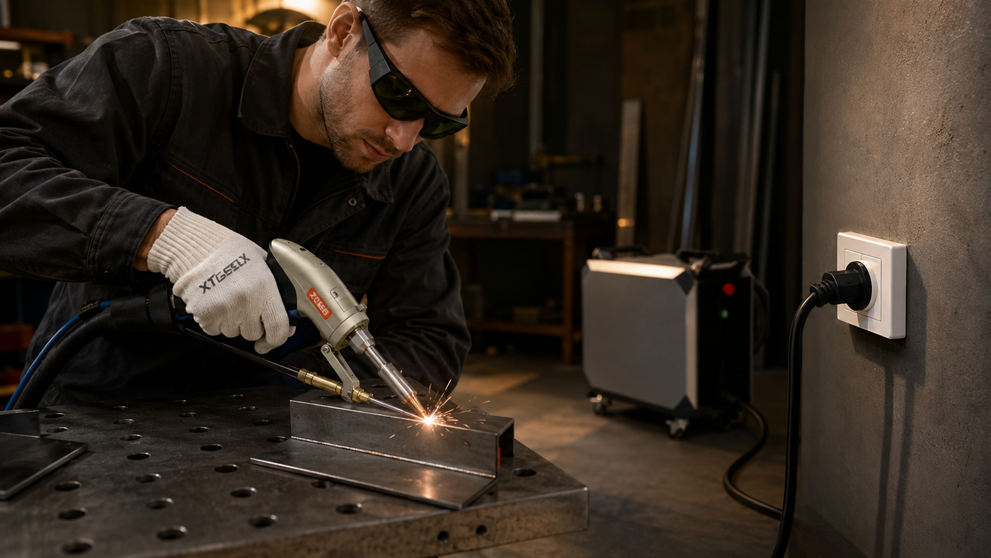 XTlaser welding feature scene