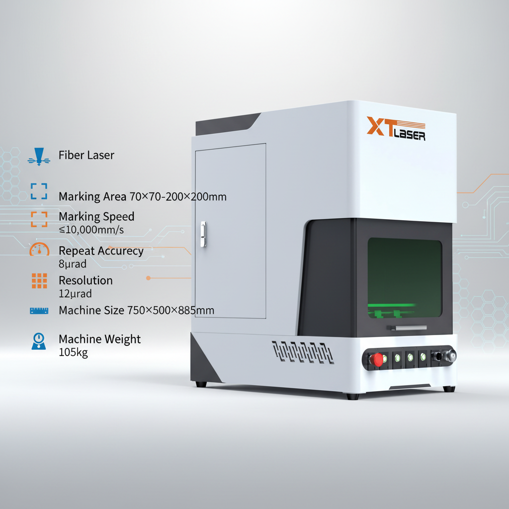XT Laser H-Serie geschlossener Faserlaser-Markierer｜10000mm/s extrem schnell｜Vollständig geschlossene Blechkonstruktion｜Raycus Laserquelle + Jin Hai Chuang Galvanometer